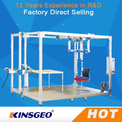 Máy kiểm tra nội thất chống trượt 500kg với tấm thép cho ghế văn phòng cán